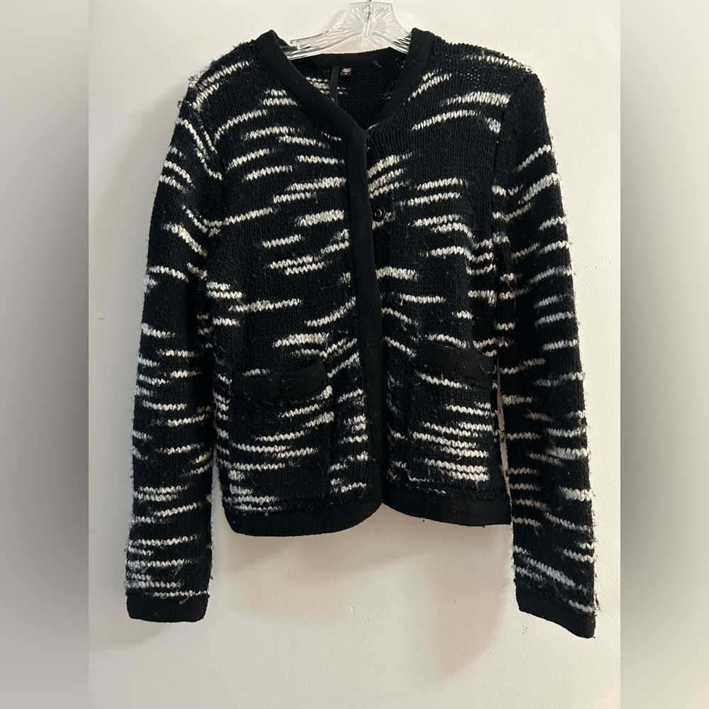 Joe’s Jeans Black and White Wool Sweater, size M